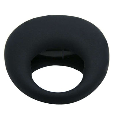 Anello vibrante in silicone nero con batterie incluse, facile da usare